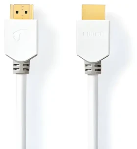 Nedis HDMI - HDMI bílá / Kabel / High Speed / 4K 60Hz / ARC / 18 Gbps / 1.5 m (CVBW34000WT15)