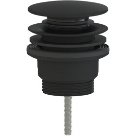 CERANO Umyvadlová výpusť - 5/4“ click-clack - univerzální - plast - černá matná