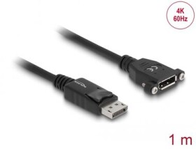 DeLock Kabel DisplayPort 1.2 (M) - DisplayPort 1.2 (F) 1m černá (85114)