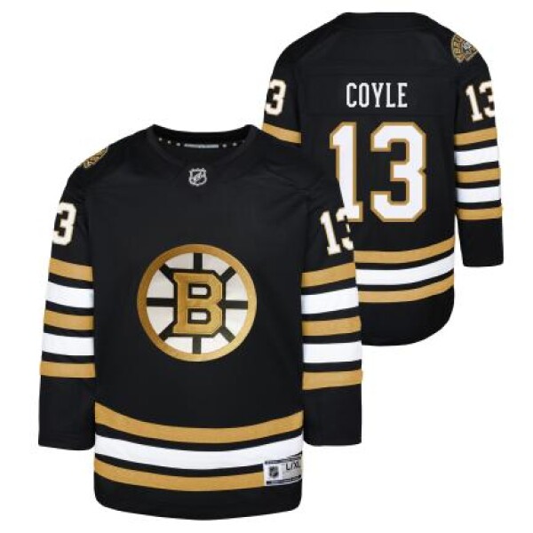 Outerstuff Dětský dres Charlie Coyle Boston Bruins NHL Black 100th Anniversary Premier Breakaway Jersey Velikost: L/XL
