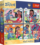 Dětské Puzzle Premium Kids Lilo&Stitch 4x88 dílkůPuzzle 4x88 dílků