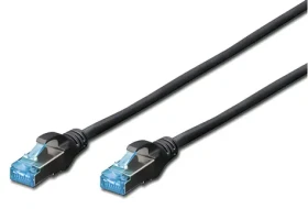 Digitus CAT5e SF-UTP černá / Patch kabel / RJ45 - RJ45 / 0,5 m (DK-1531-005/BL)