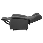 Polohovací křeslo, elektrické kabelové ovládání, šedá, látka, TV-1192 GREY2