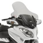 D3104St plexi čiré Suzuki Burgman 650 (13-20), vxš760x750 mm, o 120 mm vyšší