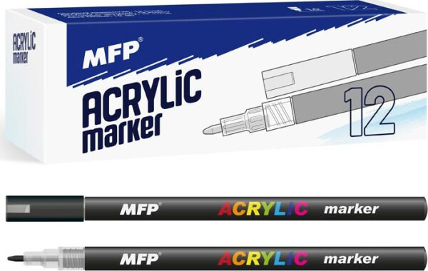 Akrylový popisovač 1mm - černý