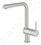 GROHE - Minta Dřezová baterie s výsuvnou sprškou, supersteel 30274DC0