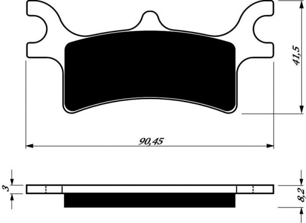 DP Brakes Zadní brzdové desky na Polaris Sportsman 400/500/600/700/800