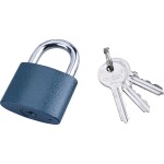 EXTOL CRAFT 93152 Zámek visací, litina, 52mm, modrý, 3 kl.
