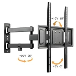 Brateck LPA63-443 / Výsuvný držák TV / 32"-55" / nosnost 35 kg / VESA 400x400 / náklon +10°/-15° (BRLPA63443)