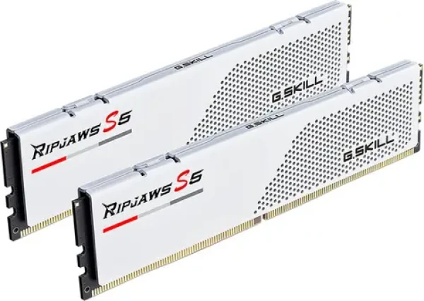 G.Skill Ripjaws S5 White 32GB (2x 16GB) 6000MHz / DDR5 / CL32 / DIMM / 1.35V / Non-ECC / Unbuffered / XMP 3.0 (F5-6000J3238F16GX2-RS5W)