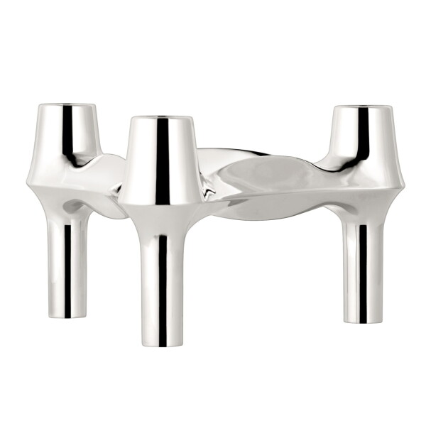 Stoff Nagel Designový svícen BMF STOFF Nagel Chrome, stříbrná barva, kov