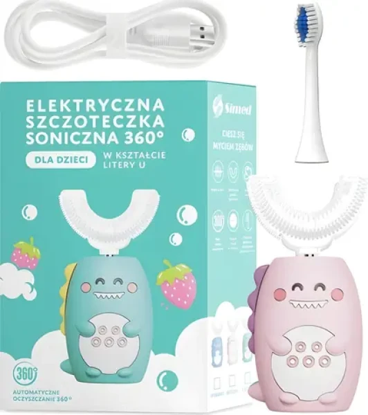 Simed 360 růžová / Elektrický zubní kartáček (S852)