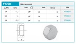 NOVASERVIS - Víčko chromované 3/4" FT228/20