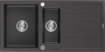 MEXEN Andres granitový dřez 1.5 odkapávačem 1000x500 mm, černá spotty 6515101510-76