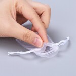 Organzový pytlíček - různá provedení - 7 x 5,5 cm - 1 ks Barva: Červená