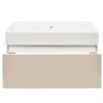 Koupelnová skříňka s umyvadlem SAT Feel 80x30x46 cm pískově béžová mat SATFEEL80BEU2 SATFEEL80BEU2