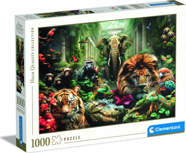 Puzzle Tajuplná džungle 1000 dílků - Clementoni