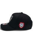 Mitchell & Ness Pánská kšiltovka Oakland Raiders NFL Black Out Sidepatch Classic Red Stretch-Snap