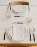 SABRE PARIS 4-dílná sada příborů Bistrot Brillant – Black, černá barva, kov, plast
