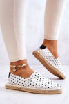 Dámské módní espadrilky Polka Dots Big Star bílé Velikost: