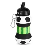 NILS Camp NC4104 550ml fotbal / Skládací silikonová láhev (5908261683039)