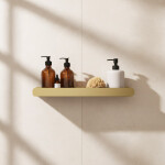 REA - Police do koupelny SF03 45cm gold brush REA-06007