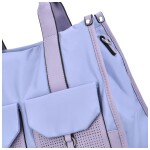 Výrazná dámská koženková kabelka Dona, fialová