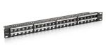 Equip / Patch panel / 48 portů / 1U / UTP Cat6 / LSA/110 / černá (769248)