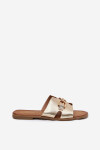 Dámské Plážové Sandály S Dekorativním Detalem Zlaté Amiresna 37