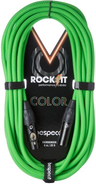Bespeco Rockit Color Green 6m XLR