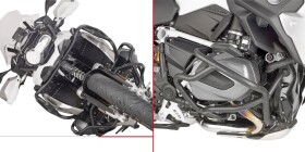 Tn5128 padací rámy spodní Bmw R 1250 GS (19-24), R 1250 R/RS (19-25) černé lakované
