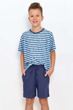 Chlapecké pyžamo pro starší Noah modré pruhy modrá