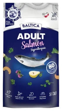 Baltica Excellent Hypoallergenic Adult / Granule pro psy / malá plemena (5–10 kg) / losos / bezobilné / 3 kg