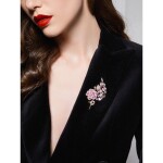 Exkluzivní květinová brož Swarovski Elements Alfonsa, Barevná/více barev