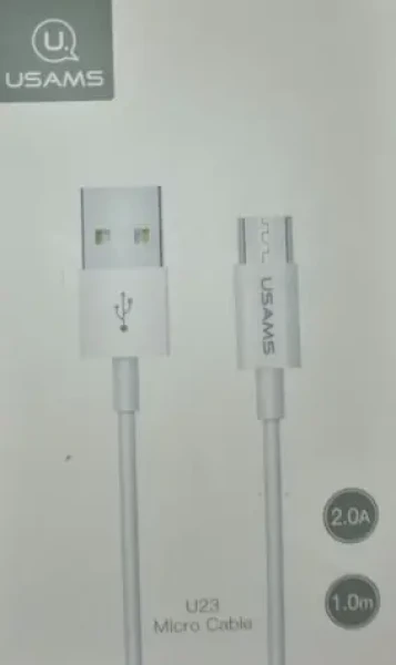 USAMS SJ284 Datový Kabel microUSB bílá (6958444962863)