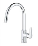 GROHE - Start Edge Dřezová baterie s výsuvnou koncovkou, chrom 30551000