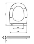 CERSANIT - SEDÁTKO MODUO PLUS OVAL DUROPLASTOVÉ SLIM WO LW K98-0356