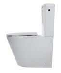Kielle - Nefia WC kombi set s nádržkou a sedátkem softclose, Vortex Rimless, bílá 30227000