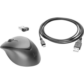 HP Premium drátová myš bezdrátový laserová černá 3 tlačítko 1600 dpi dotyková plocha
