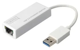 Digitus DN-3023 bílá / Síťová karta / USB 3.0 / Gigabit Ethernet / 10/100/1000 Mbps / RJ-45 (DN-3023)