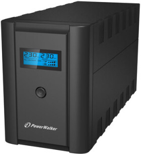 PowerWalker VI 2200 SHL UPS / záložní zdroj UPS / 2200 VA / 1200 W / 2x Schuko / 2x IEC / RJ11 / RJ45 / USB (10120098)
