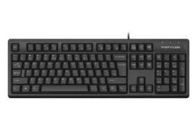 A4tech FKS12 černá / Klávesnice tichá / USB / CZ/US / multimediální (FKS12-BK)