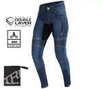 Dámské kalhoty Trilobite Parado doublelayer Aaa skinny fit blue level 2 - 26 / modrá