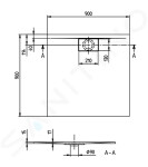 VILLEROY & BOCH - Architectura Sprchová vanička, 900x900 mm, VilboGrip, alpská bílá UDA9090ARA115GV-01