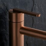 REA - Umyvadlová vysoká baterie Ontario Brush Copper REA-B0971