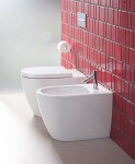 DURAVIT - ME by Starck Stojící bidet 370x600 mm, otvor pro baterii, WonderGliss, bílá 22891000001