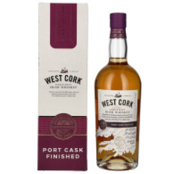 West Cork Port Cask Finished 43% 0,7l (karton)