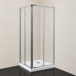 OLSEN SPA - Sprchový kout SMART - RANDA - Barva rámu - Chrom/Leštěný hliník (ALU), Rozměr A - 90, Rozměr B - 90, Směr zavírání - Univerzální Levé / Pravé, Výplň - Grape bezpečnostní sklo - 4 / 6 mm OLBRAN90CGBV