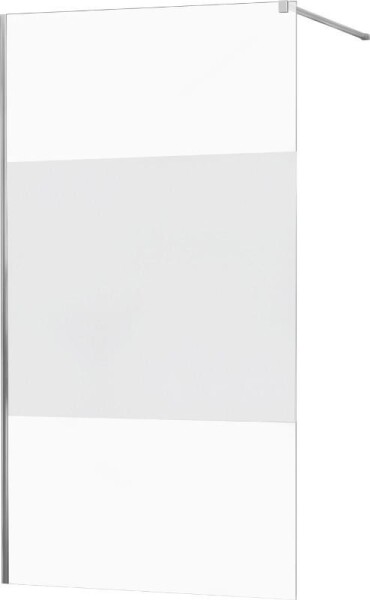 MEXEN - KIOTO Sprchová zástěna WALK-IN 090x200 cm 8 mm, chrom, Transparent/matné sklo 800-090-101-01-35