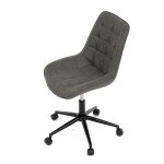 Pracovní židle, výškově nastavitelná, šedá látka, KA-V3120 GREY3